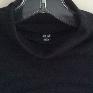 Uniqlo black casual mock turtleneck dress